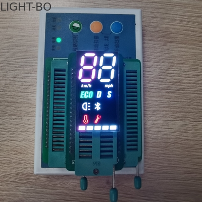 Dwukolorowy 2-cyfrowy 7-segmentowy wspólny wyświetlacz LED typu SMD typu SMD do elektromobilu