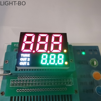 19mm wysokość 7-segmentowy wyświetlacz LED Dwuliniowa forma Wspólna katoda 35mcd
