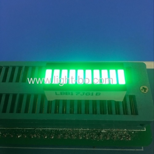 Czysta zielona 10-segmentowa listwa LED do panelu instrumentów