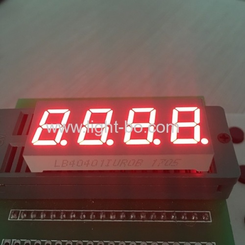 4 cyfry 0.4 wspólna anoda czysty zielony 7-segmentowy wyświetlacz LED na desce rozdzielczej
