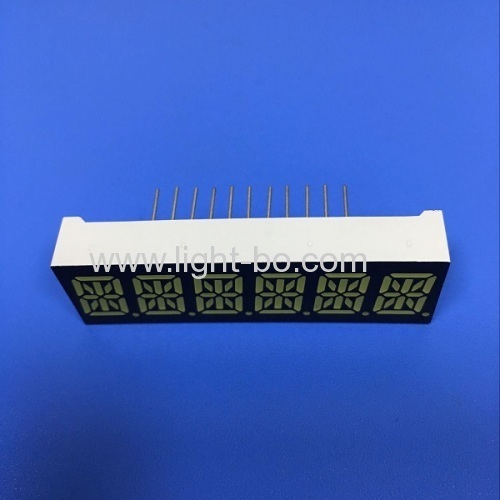 OEM 10mm Sześciocyfrowy 14-segmentowy wyświetlacz LED wspólna anoda dla tablicy rozdzielczej