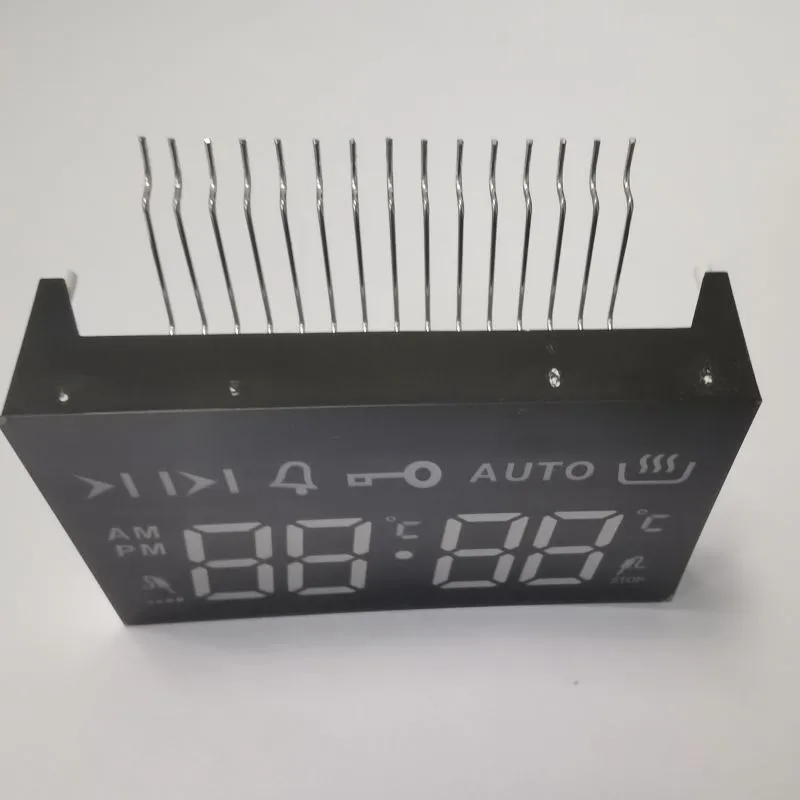 Wyświetlacz LED 7 Segment Ultra Jasny Bursztyn 4-cyfrowy Wspólna anoda dla 4 klawiszy dotykowych Wbudowany w piecu 3