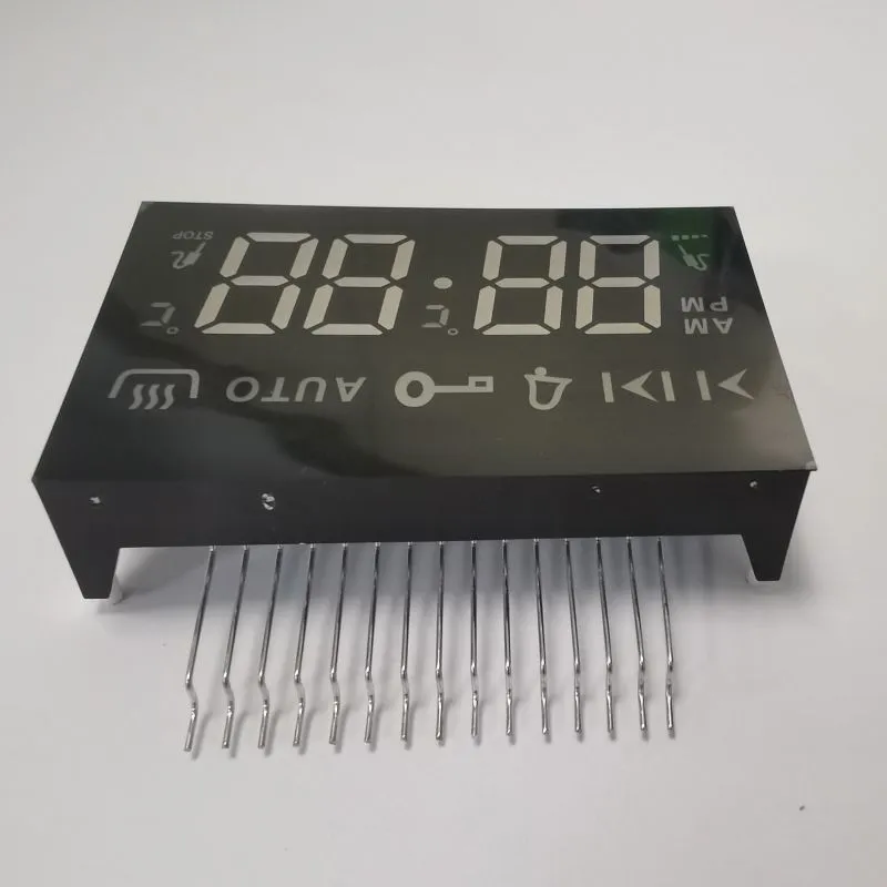 Wyświetlacz LED 7 Segment Ultra Jasny Bursztyn 4-cyfrowy Wspólna anoda dla 4 klawiszy dotykowych Wbudowany w piecu 6