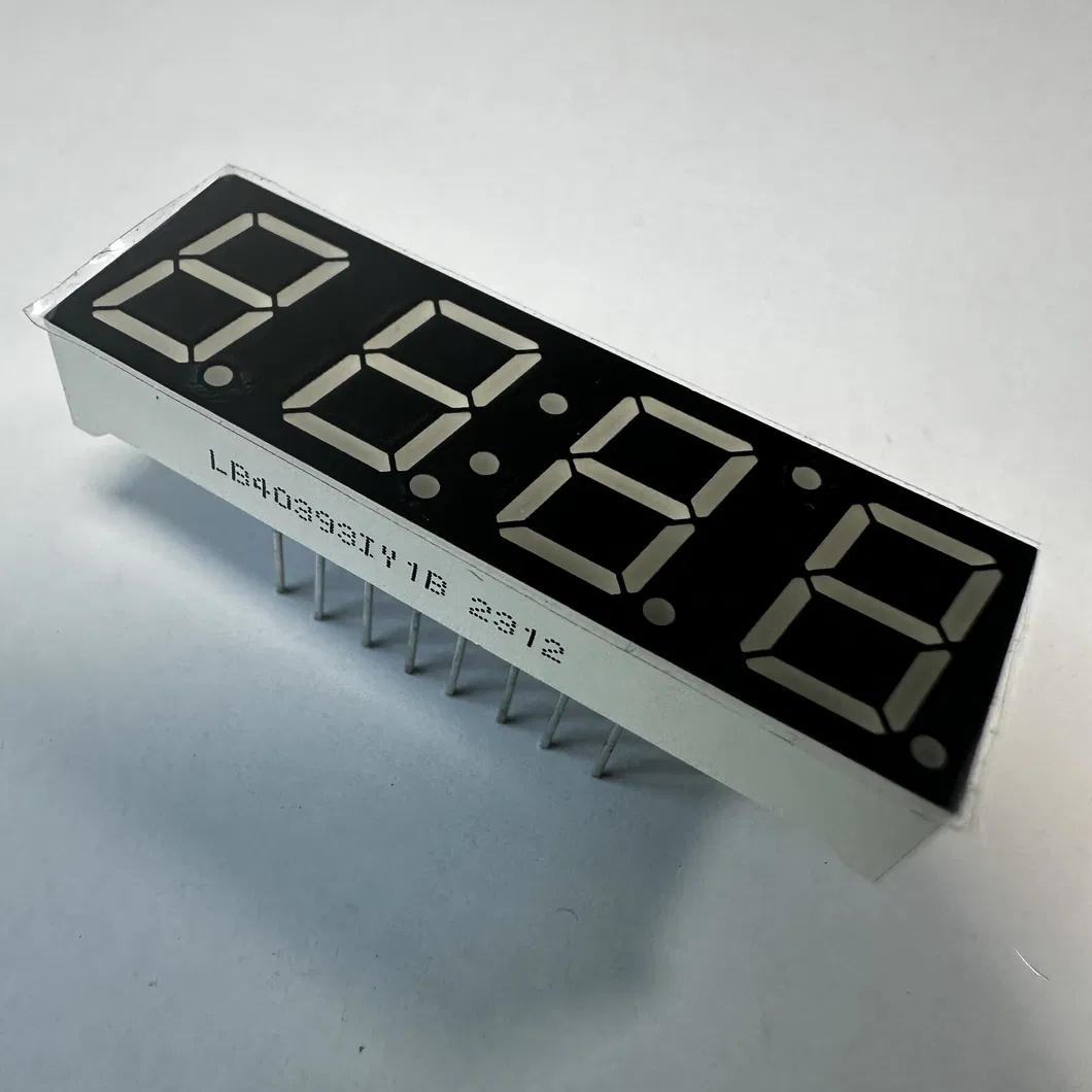 0.39"Żółty 7-segmentowy wyświetlacz LED Common Anode dla wskaźnika wilgotności temperatury 2