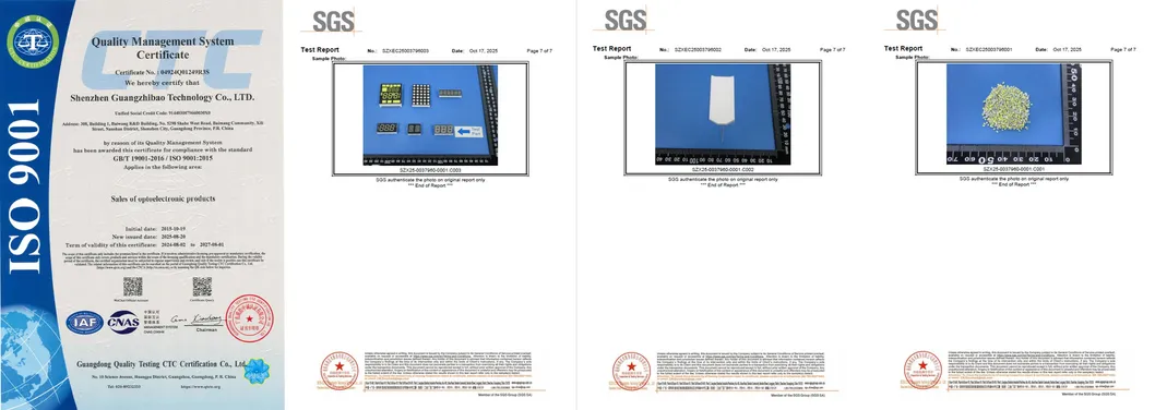 Wydajność stacjonariusza anodowego 3mm 8*8DOT Macierzysty wyświetlacz LED dwukolorowy czerwony/zielony dla ruchomych znak&oacute;w 1