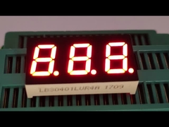 Wyświetlacz LED z trzema cyframi 7 segmentów o średnicy 0,4 cala Ultra Jasny Czerwony dla wskaźnika temperatury