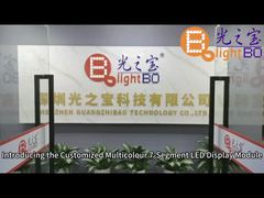 Niestandardowy Niebiesko-Czerwono-Żółty 7-segmentowy wyświetlacz LED