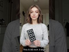 0,56 cala (14,2 mm) 3-cyfrowy, 7-segmentowy wyświetlacz LED ze wspólną katodą do wskaźników temperatury