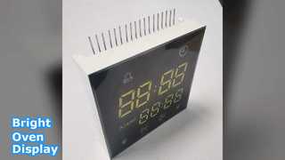 Jasny, biały, niebieski wyświetlacz LED do piekarników