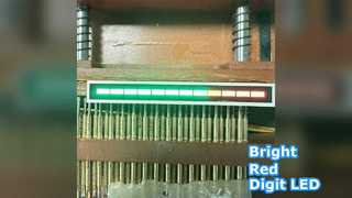 Ultrajasny wyświetlacz LED z czerwonymi cyframi