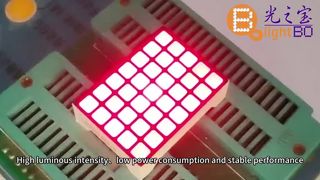 Wyświetlacz LED z kwadratową matrycą punktową 5×7