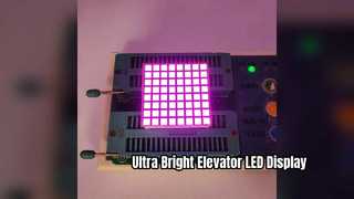Ultrajasny wyświetlacz punktowy LED 8x8 do wind